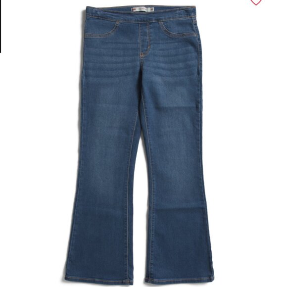 NEW LEVIS Big Girls Pull On Flare Jeans Color:Sweetwater 725 1j6 - Picture 1 of 4